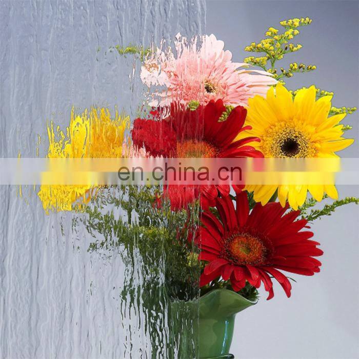 Fast delivery in 5-15 days window glass decoration glass rain glass pattern