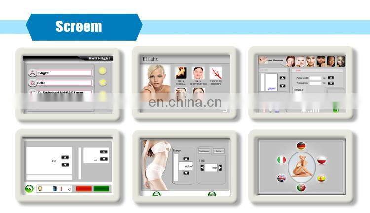 Hottest stationary multifunctional 808nm diode laser nd yag laser elight rf machine