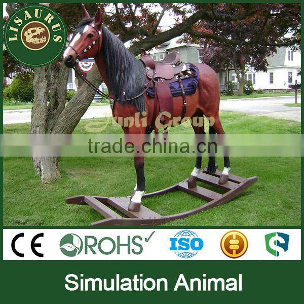 Lisaurus-KL-simulation animal fiberglass vivid horse for theme park