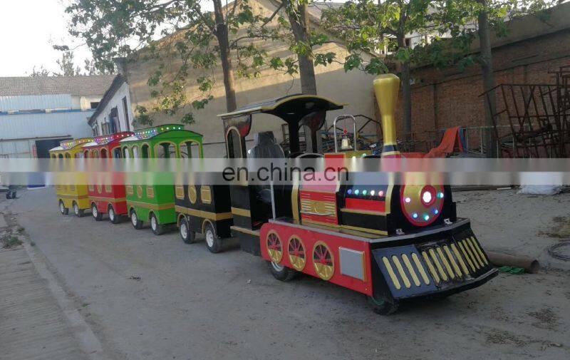 amusement park trackless train trencito turistico usado