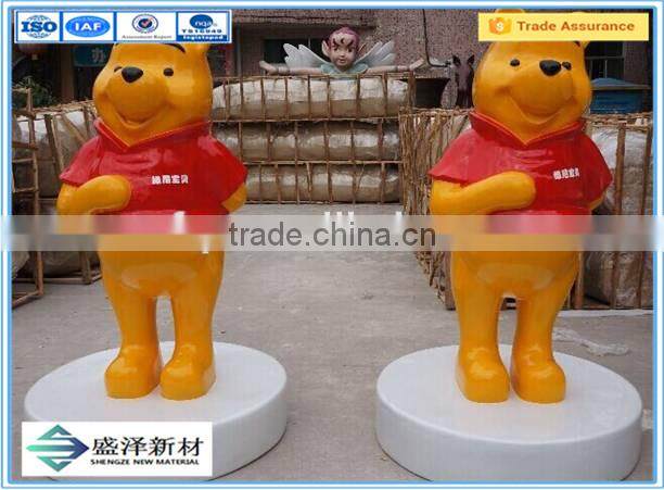 color brilliancy FRP life-size amusement equipment outdoor sculpture for sale