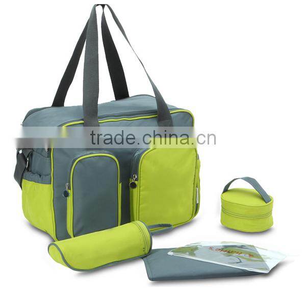 Custom Portable Fashion Diaper Bag with Changing Mat
