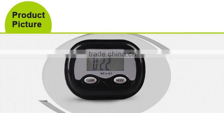 COCET KFJ-03 qualified CE ,ROHS EMC wristband time display digital pedometer with clock