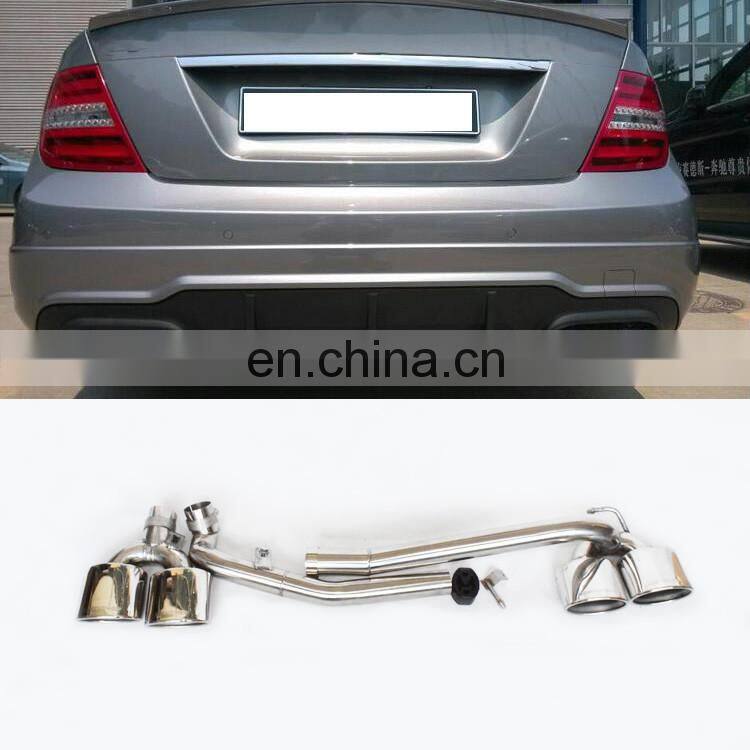 C class w204 C63 exhuast pipe with high quality stainless steel material fit for C180 C200 C260 to C63 muffler tips