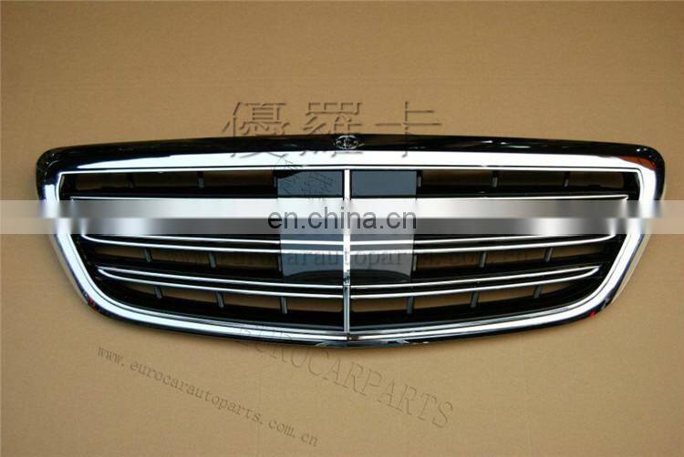 S65 front grill fit for MB S CLASS w222 S320 S400 S500 S600 S63 2013 year UP to S65 style racing grille