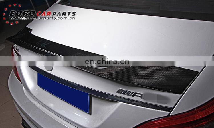 W218 trunk spoiler fit for MB CLS-class W218 CLS350 CLS550 sport package CLS63 to Ren style carbon fiber CLS63 spoiler