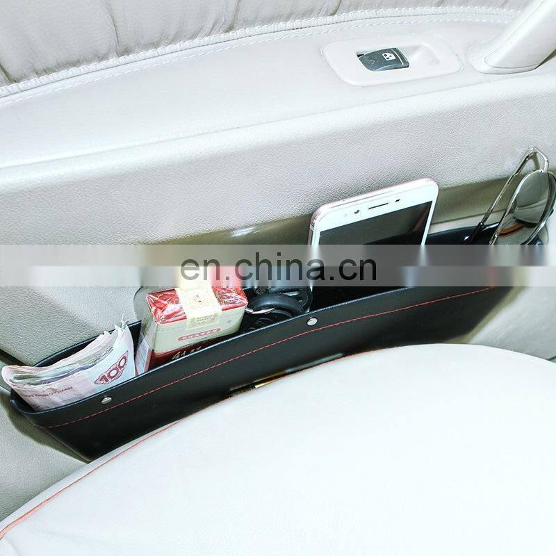 Storage Mobile Container Boxes Car Seat Organizer Box Slit Pocket lot Leather For Books/Phones/Cards
