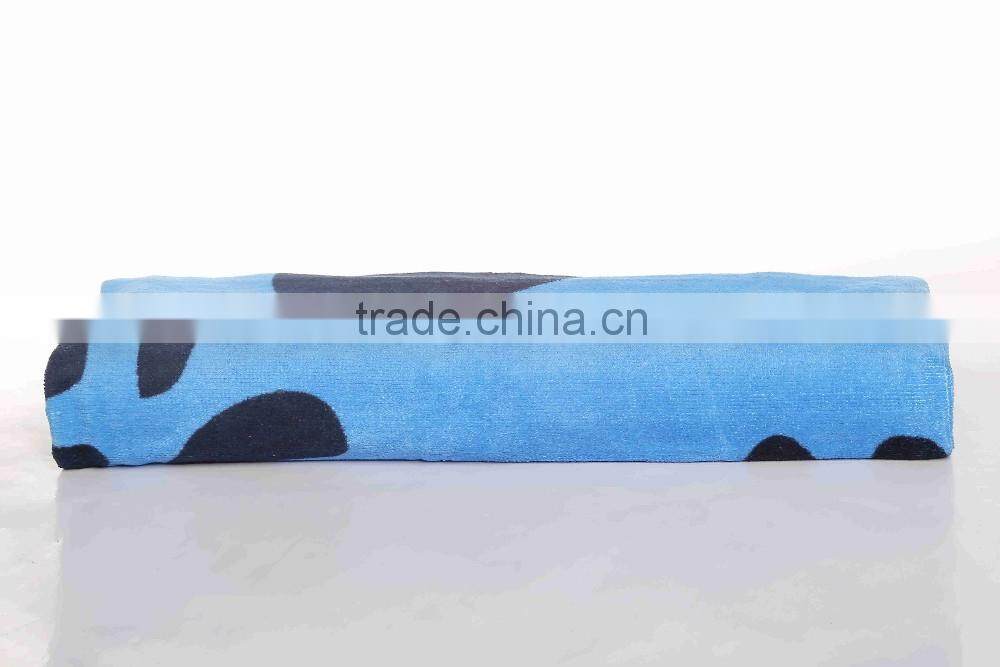 China Guangdong Foshan towel manufactory customized design reactive printed bath towel