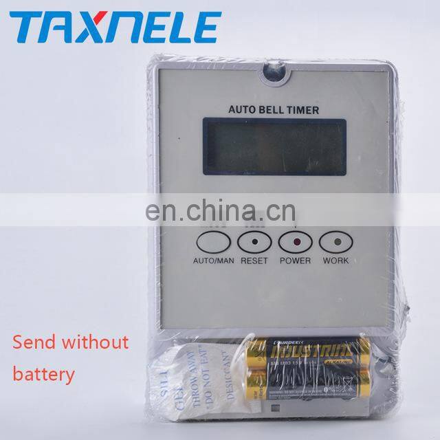 Intelligent microcomputer Auto bell ring timer controller school bell 220V ZYT08 80 times one day, programmable school bell time