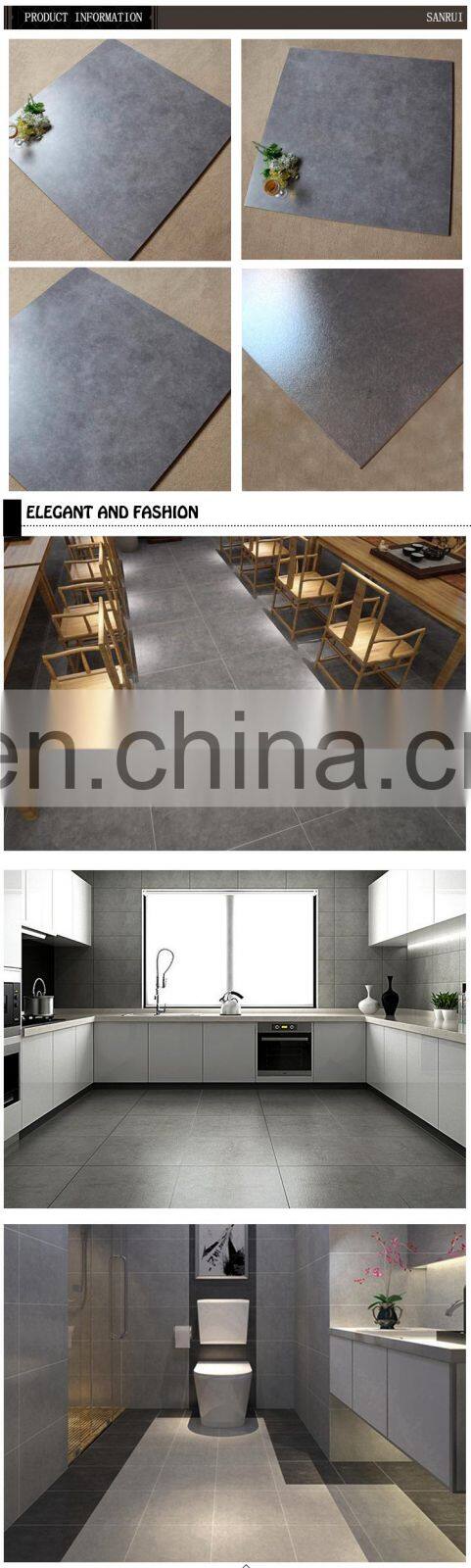 gray color glazed tiles 600X600mm grey tile matt non-slip rustic floor tile