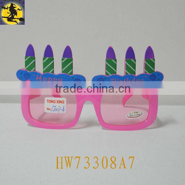 Candle Shape Pink Sunglass for Birthday Party