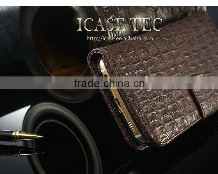 2015 New Crocodile For Samsung Galaxy S6 Case, Flip Case for samsung S6 9200 Leather Case, Most popular cell phone case