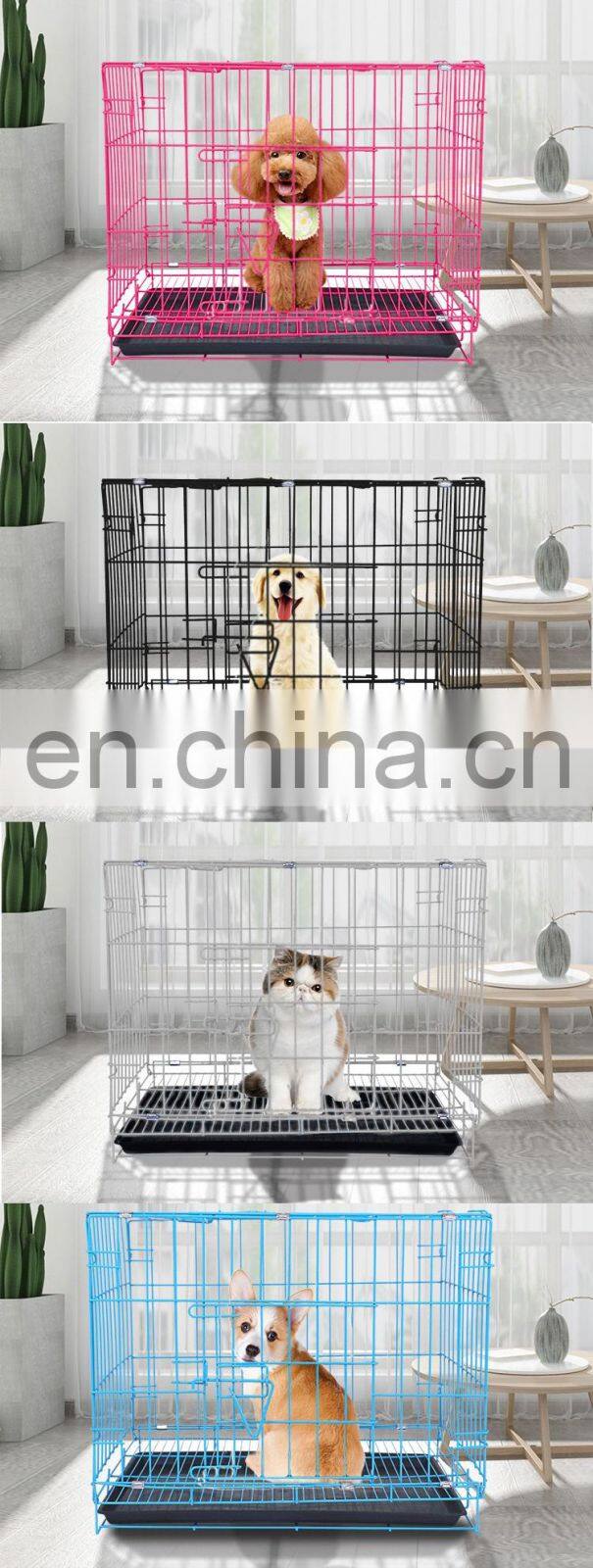 Wholesale large wire mesh folding custom stainless steel machine wire mesh pet cage for dogs cats