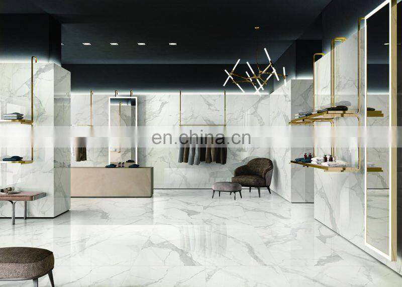 Carara White 600*1200mm Full Polished Marble floor tile