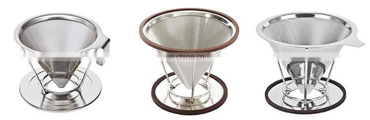 reusable pour over metal coffee filter dripper maker