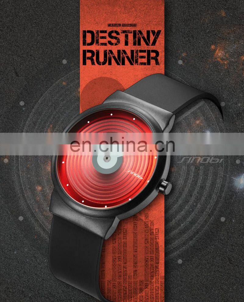 SINOBI Dynamic Orange Dial Watches S9802G Youth Boys Handwatch Simple Dial Design Watch Wrist Dropshipping Watch