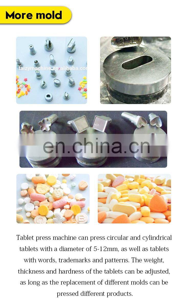 High standard single punch tablet molding machine pills press tablet making Table press machine