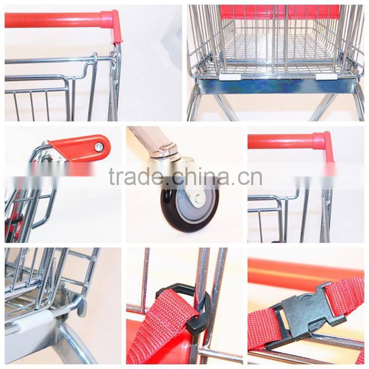 New metal steel shopping trolley cart