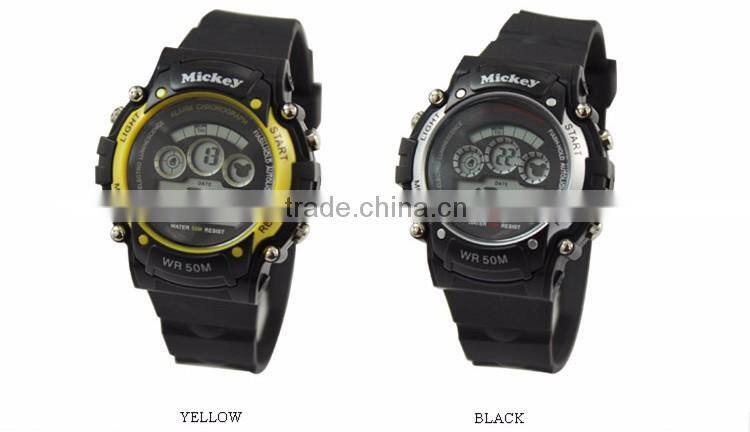 Popular Pink Children Kids Students Teenagers Lovely Sports Xmas Gift Hours Digital LED Wrist Hand Watches, Free & Drop Shipping