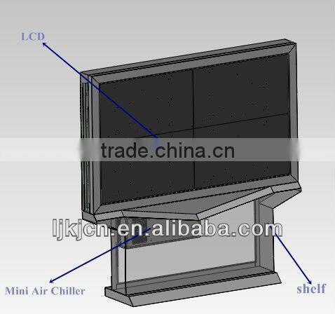 IP23/IP55 Side mounted industrial cabinet air conditioner for LCD screen