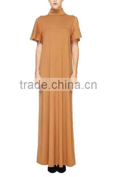 2015 China manufacturer ladies Casual Wool Long Gown