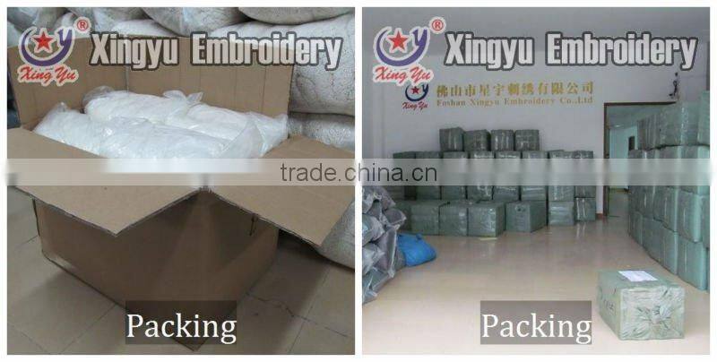 Fashion design cotton embroidery fabric lace