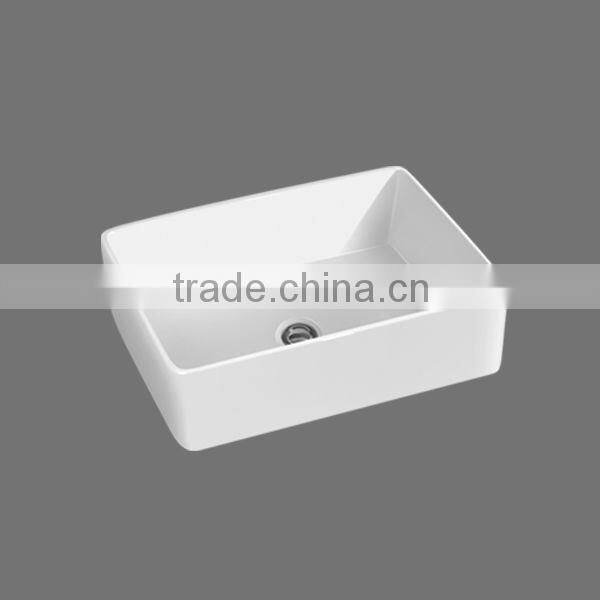 bathroom sanitary ware square wood cabinet art ceramic basin