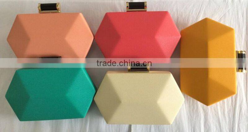 ladies bridal evening bags, pu clutch bag made in china