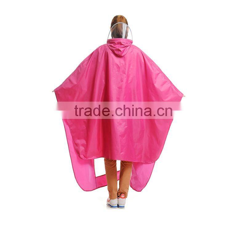 Factory direct sale oxford cycling fashion pvc rainwear