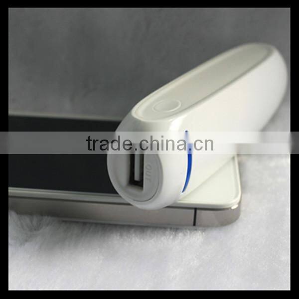 portable mini power bank U-P1056 2600MAH White color with ce/rhos/fcc