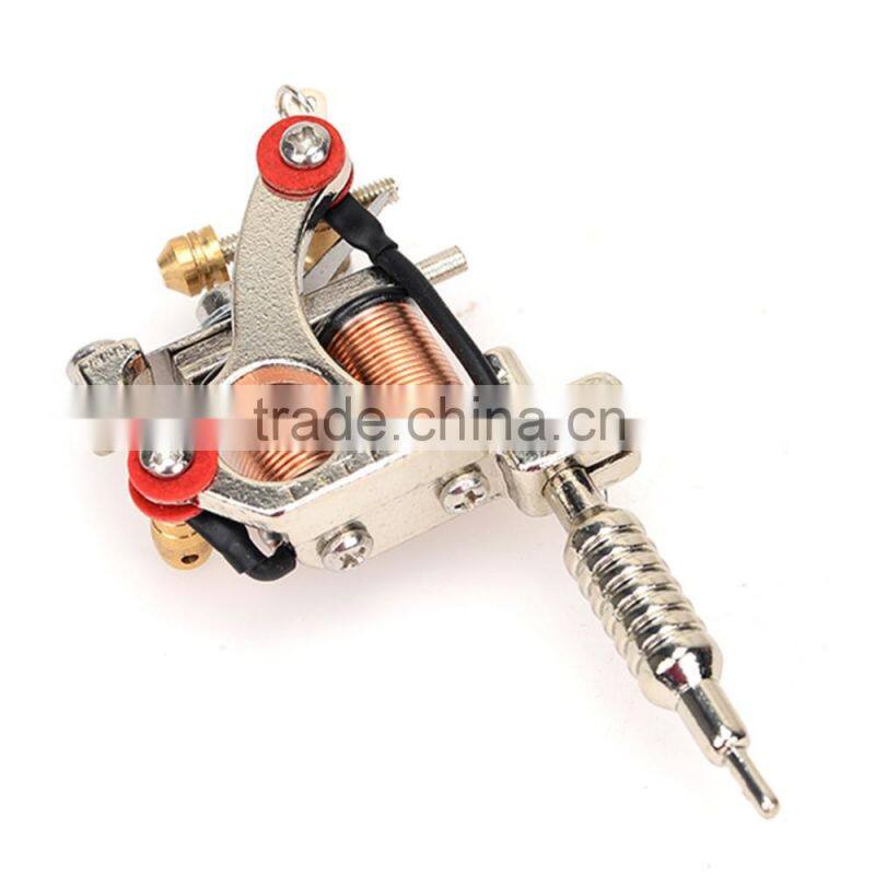 Trendy Golden/Silver Mini Toy Tattoo Machine prices Pendant with long Chain