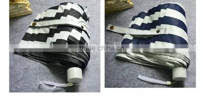 21 inch wholesale fashion mini 3 folding umbrella with case