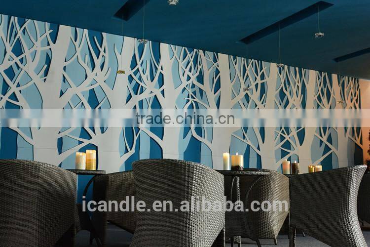 Flower-shaped waterproof floating wedding candle