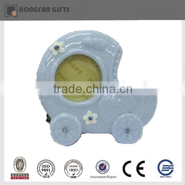 Hotsale blue ceramic crystal photo frame