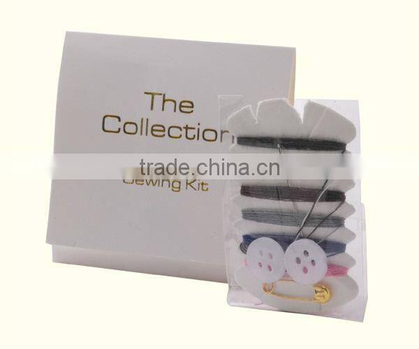 China manufacturer disposable hotel sewing kit /accordion sewing box