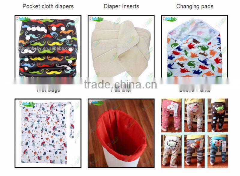 AnAnbaby Free Shipping Reusable 4 Layers Hemp Cotton Inserts