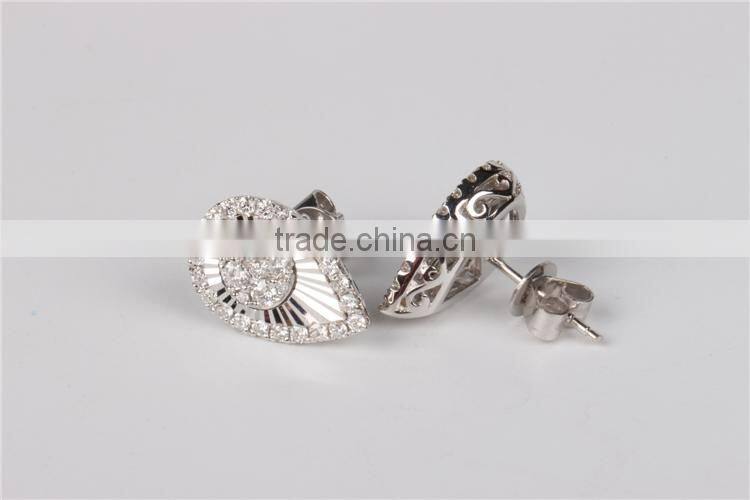 fashion jewelry sets diamond 18 karat gold earrings