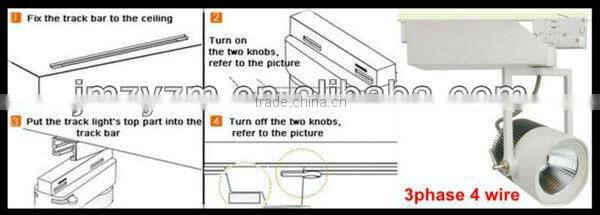 Professional High Bright cob led track spot light