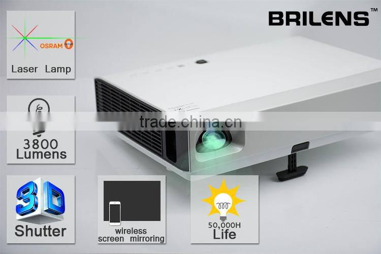 Business & education 3D LED DLP 3800 lumens HD projector 4k