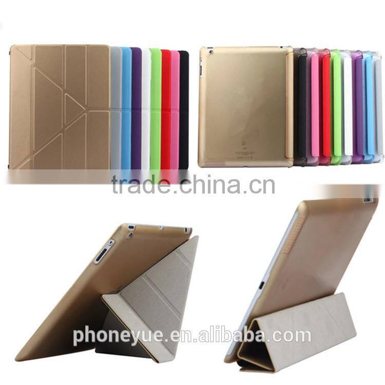 Ultra 4 Shapes Stand Smart Tablet PU Leather Cover Case for iPad 2/3/4