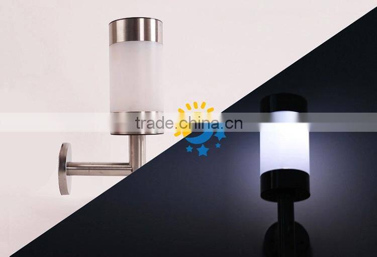 Outdoor garden solar lamps wall mounted