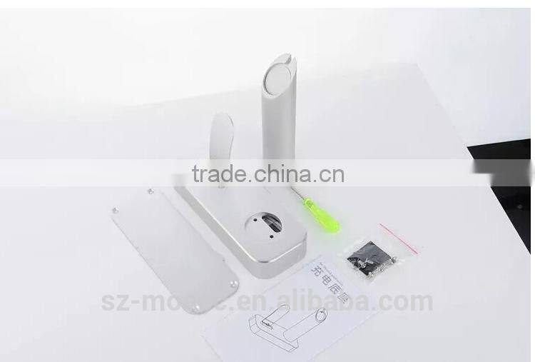 High quality for apple watch stand aluminum with stand battery charger for iPhone 5/6/6plus