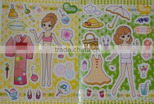 customized paper Sticker Book/ Fashion sticker book