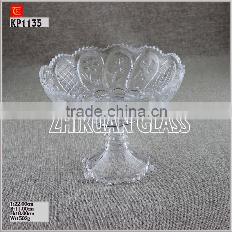 Houseware Glass Plate For Fruit Glass Bowl