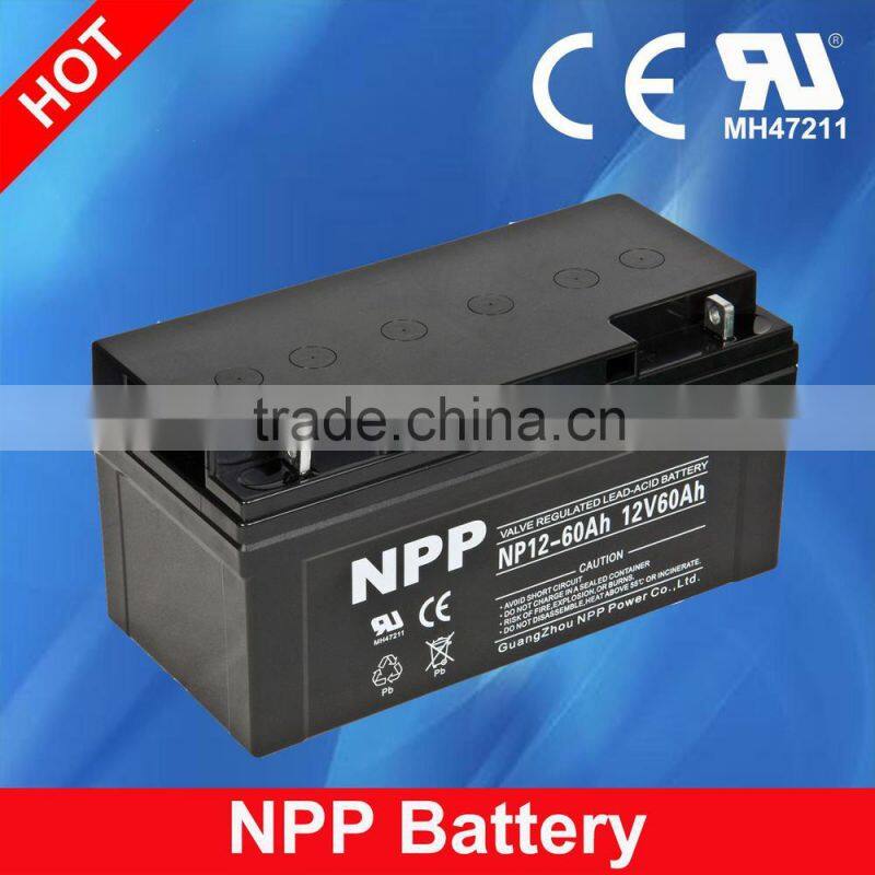 12v60ah rechargeable 12 volt deep cycle gel storage sla battery