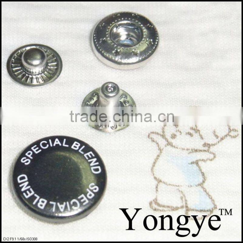 Zinc alloy snap button