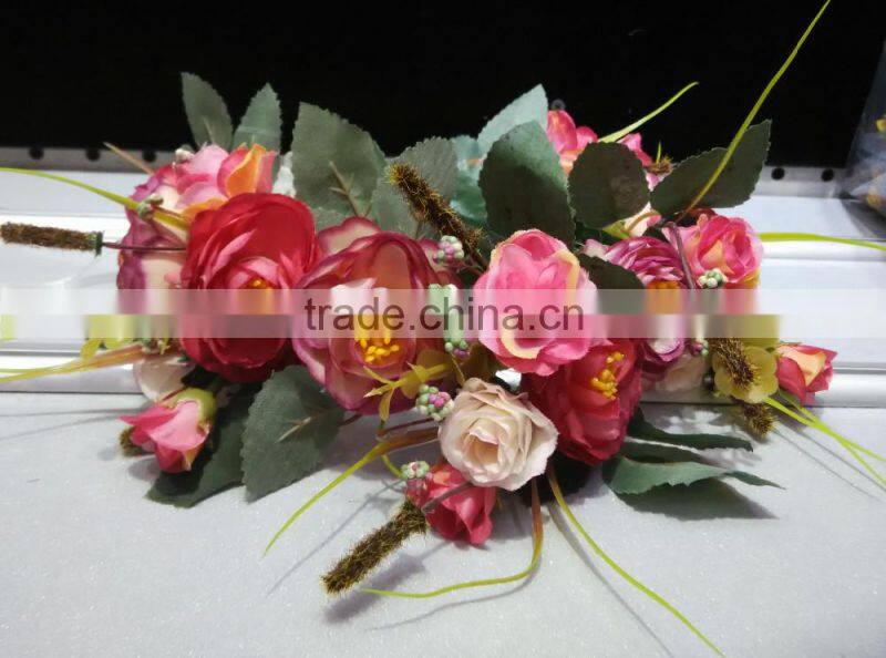 Wholesale Artificial Rose Flower Wedding Crown Head Band tiara flower crown