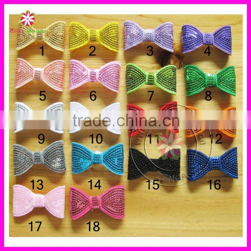 1.5" Sequin bows, mini bows