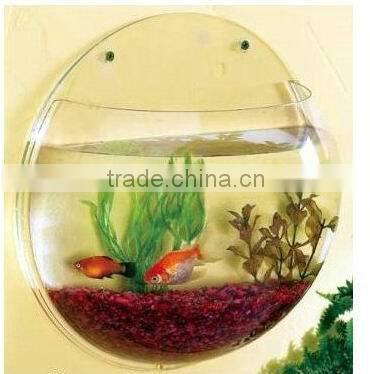 High quality acrylic portable fish tank mini glass fish bowl