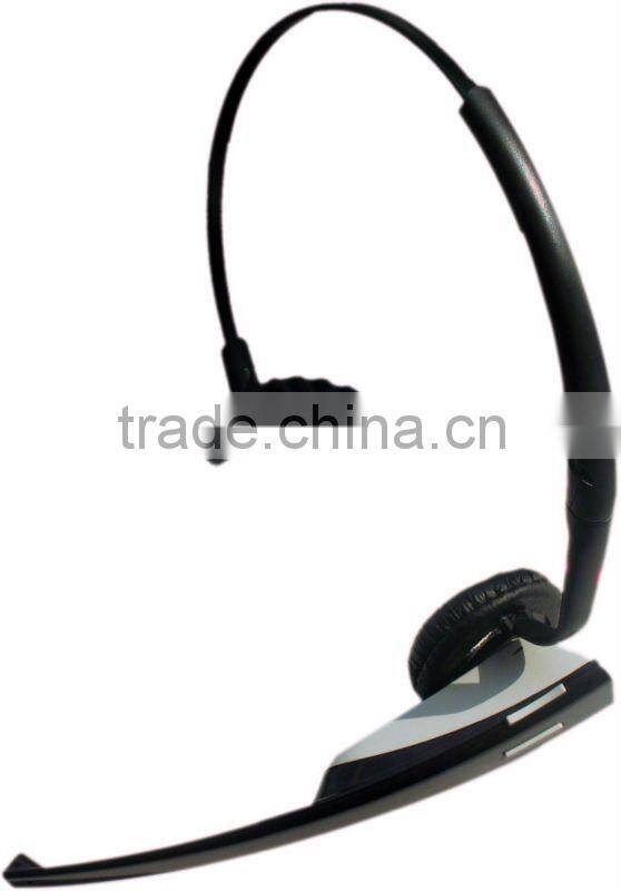 Wireless cordless call center telephone headsets